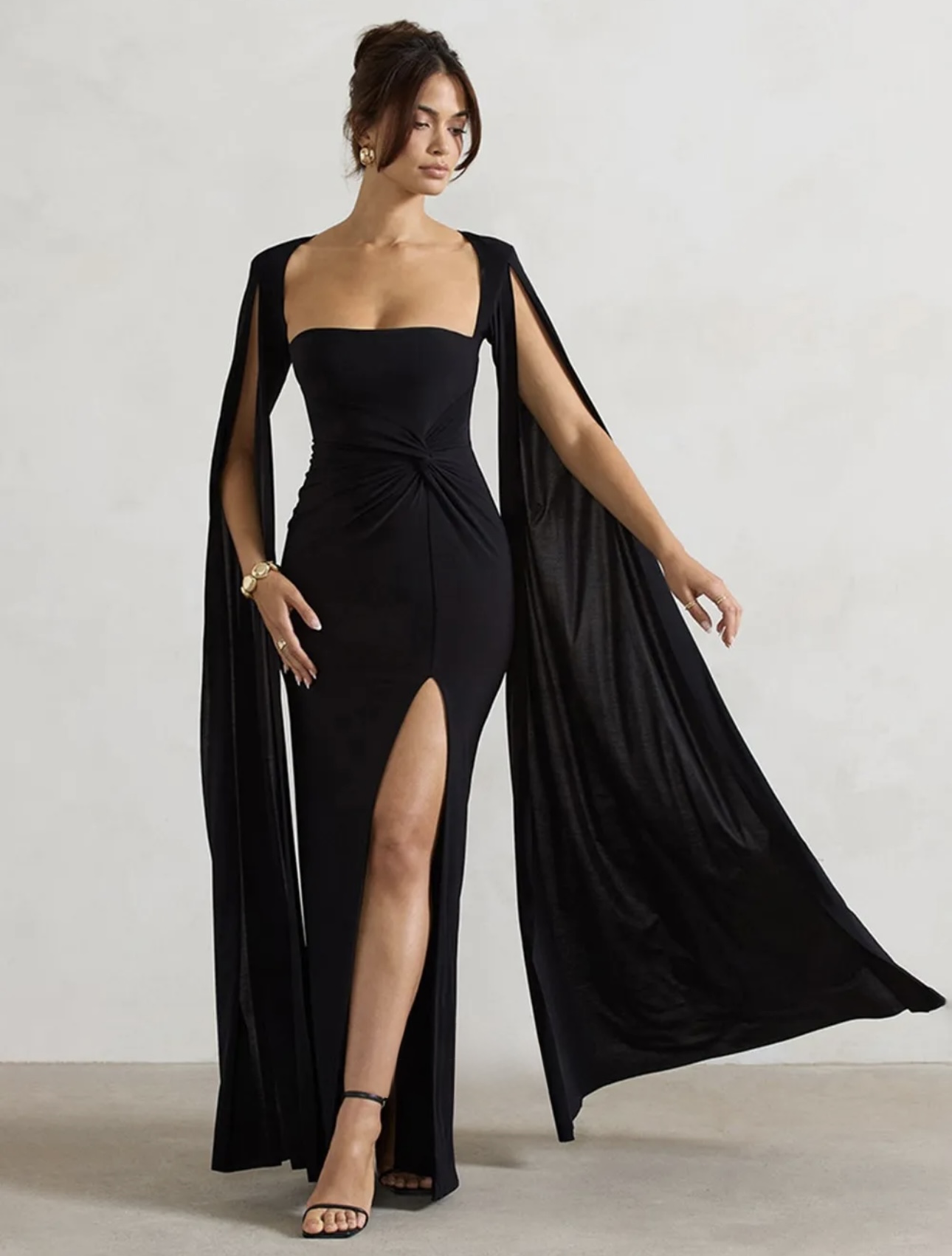 Wing Slit Knotted Dress - Image 4