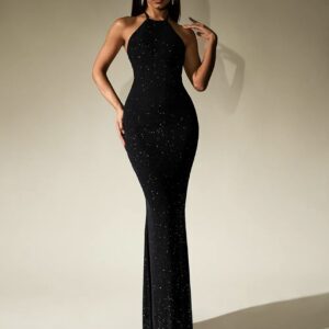 Halter Neck Bodycon Dress - Image 7
