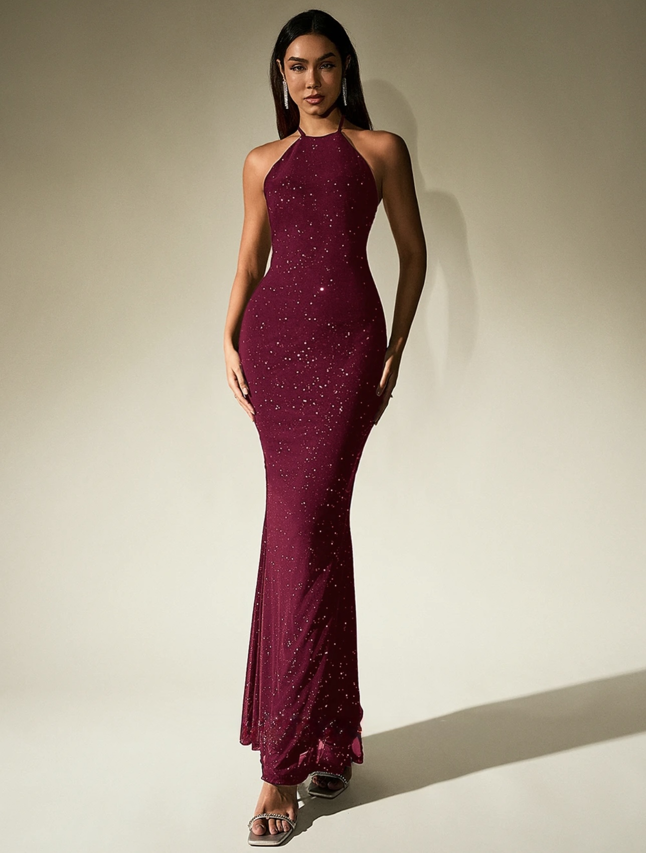 Halter Neck Bodycon Dress - Image 1