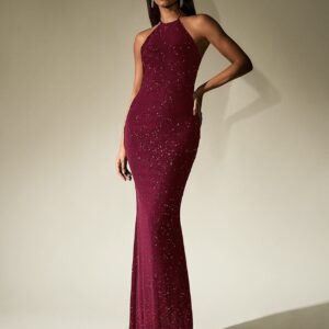 Halter Neck Bodycon Dress - Image 3