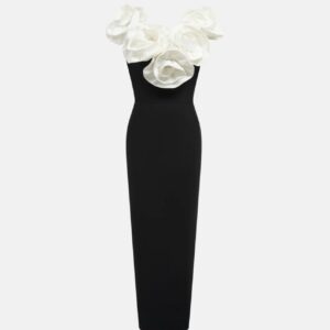 Rhinestone Rose Detailed Dress - Image 5