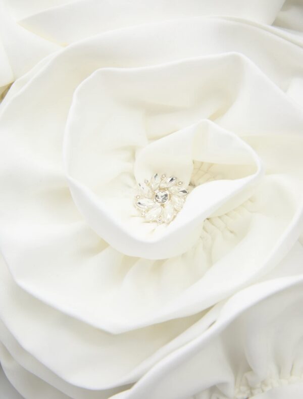 Rhinestone Rose Detailed Dress - Image 7