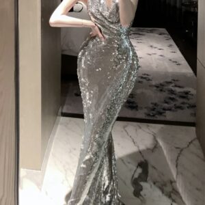 Silver Cocktail Dress