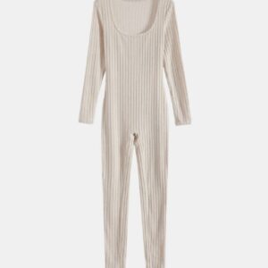  Ribbed Textured Jumpsuit - Image 4